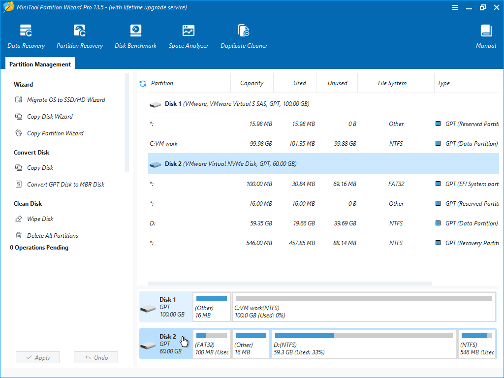Partition recovery scan context screenshot